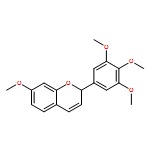 2H-1-Benzopyran, 7-methoxy-2-(3,4,5-trimethoxyphenyl)-