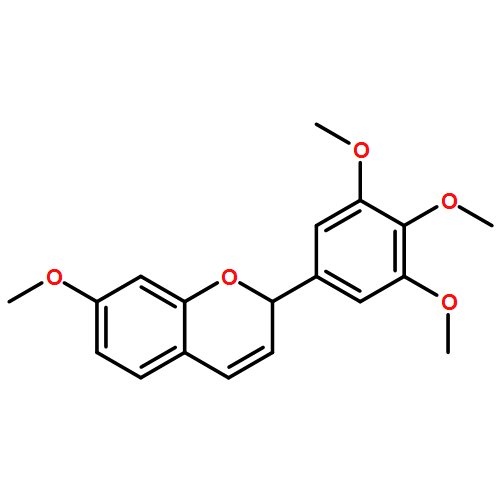 2H-1-Benzopyran, 7-methoxy-2-(3,4,5-trimethoxyphenyl)-
