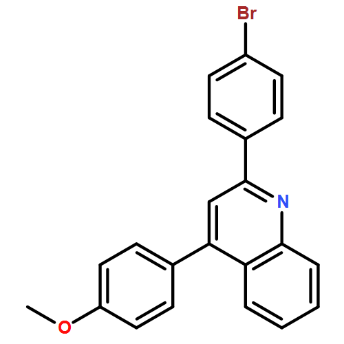 Quinoline, 2-(4-bromophenyl)-4-(4-methoxyphenyl)-