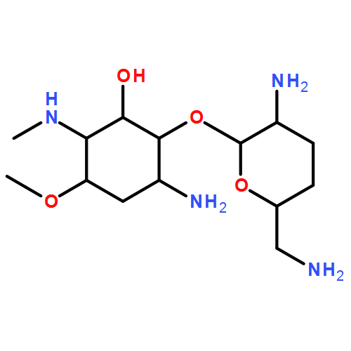 D-epi-Inositol, 5-amino-2,4,5-trideoxy-6-O-(2,6-diamino-2,3,4,6-tetradeoxy-α-D-erythro-hexopyranosyl)-3-O-methyl-2-(methylamino)-