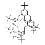 Acetamide, 2,2'-[[5,11,17,23-tetrakis(1,1-dimethylethyl)-26,28-dimethoxypentacyclo[19.3.1.13,7.19,13.115,19]octacosa-1(25),3,5,7(28),9,11,13(27),15,17,19(26),21,23-dodecaene-25,27-diyl]bis(oxy)]bis[N-[(trifluoromethyl)sulfonyl]-