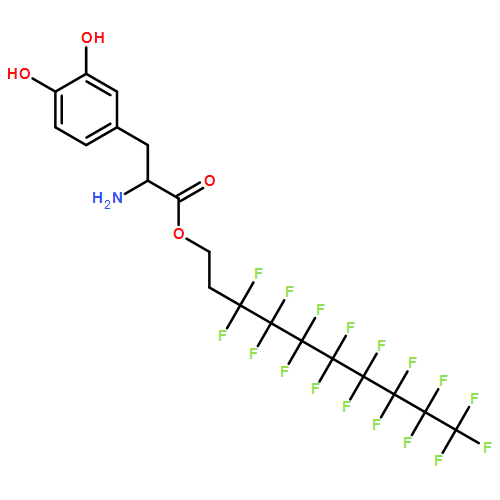L-Tyrosine, 3-hydroxy-, 3,3,4,4,5,5,6,6,7,7,8,8,9,9,10,10,10-heptadecafluorodecyl ester