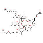 Tricyclo[7.3.3.15,11]heptasiloxane, 3,7,14-tris[[dimethyl[3-(2-oxiranylmethoxy)propyl]silyl]oxy]-1,3,5,7,9,11,14-heptakis(2-methylpropyl)- 